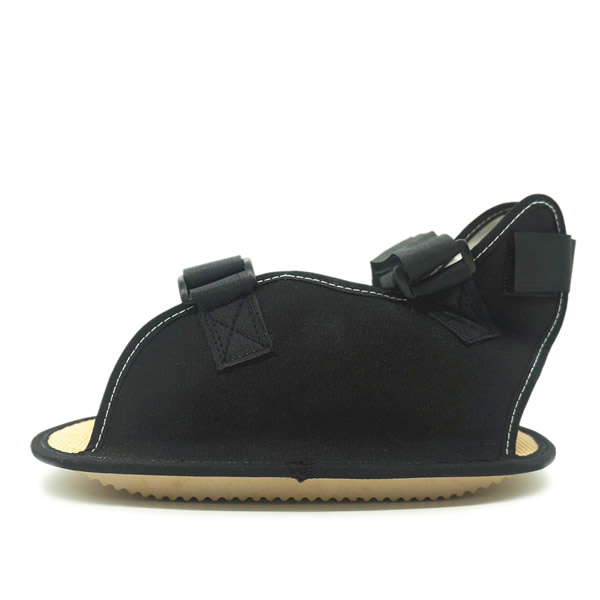 Black Open Toe Cast Sandal With TPR Sole