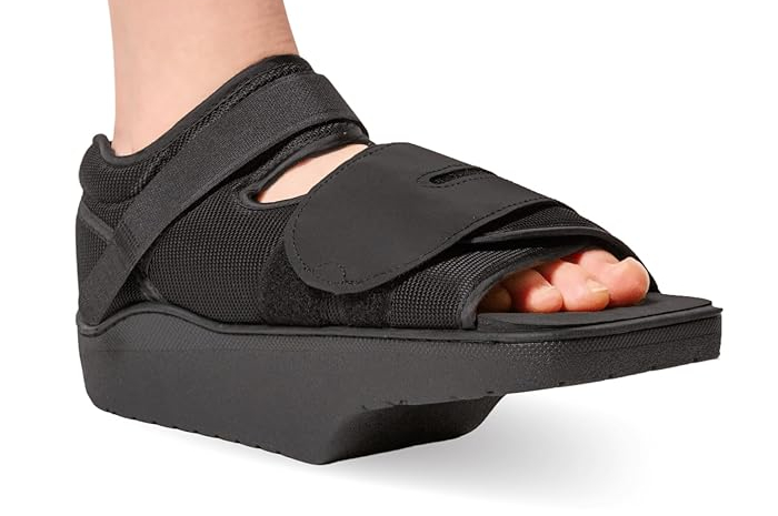 Squared Toe Ortho Wedge Shoe,Medical Shoe for Toe Fractures,off-loading Shoe